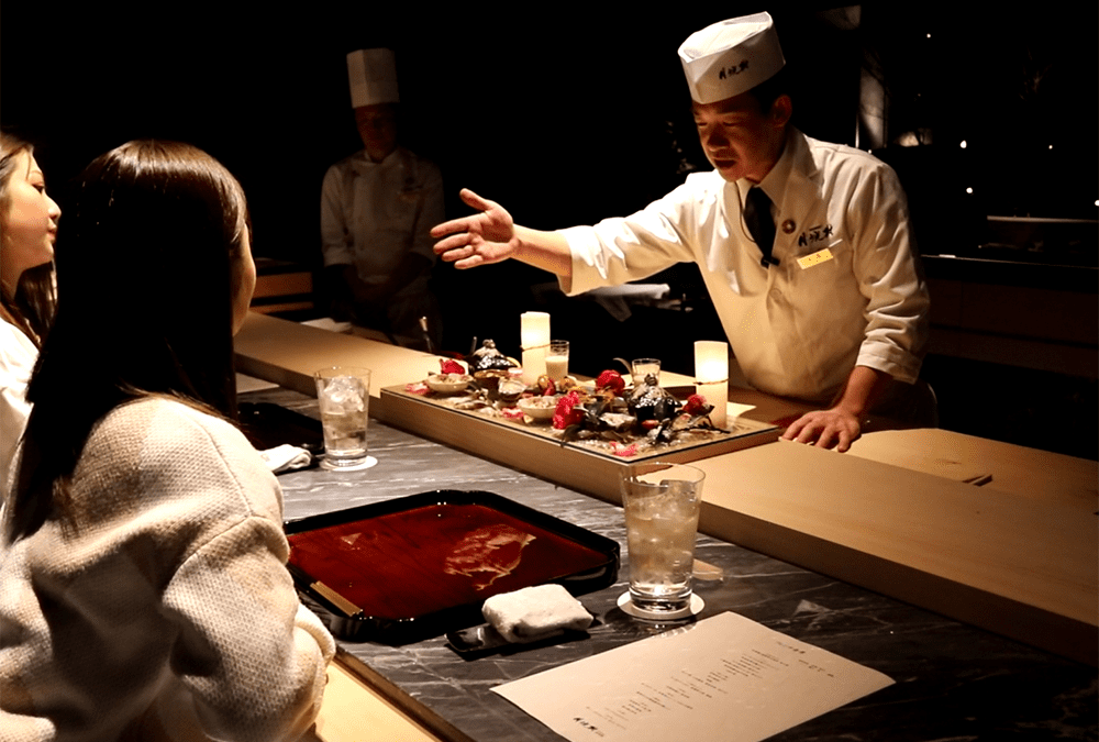 総料理長 安部さんの調理風景