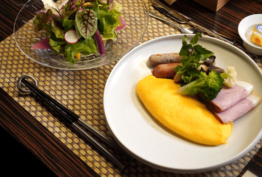日出町産卵のチョイス料理 オムレツ