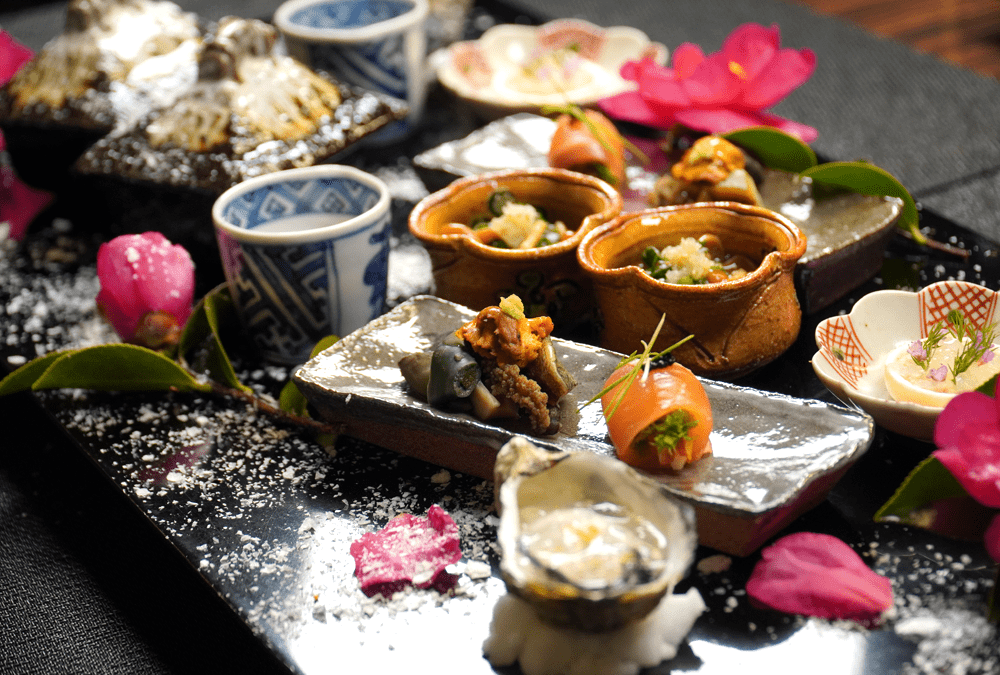 豪華創作会席料理の集合