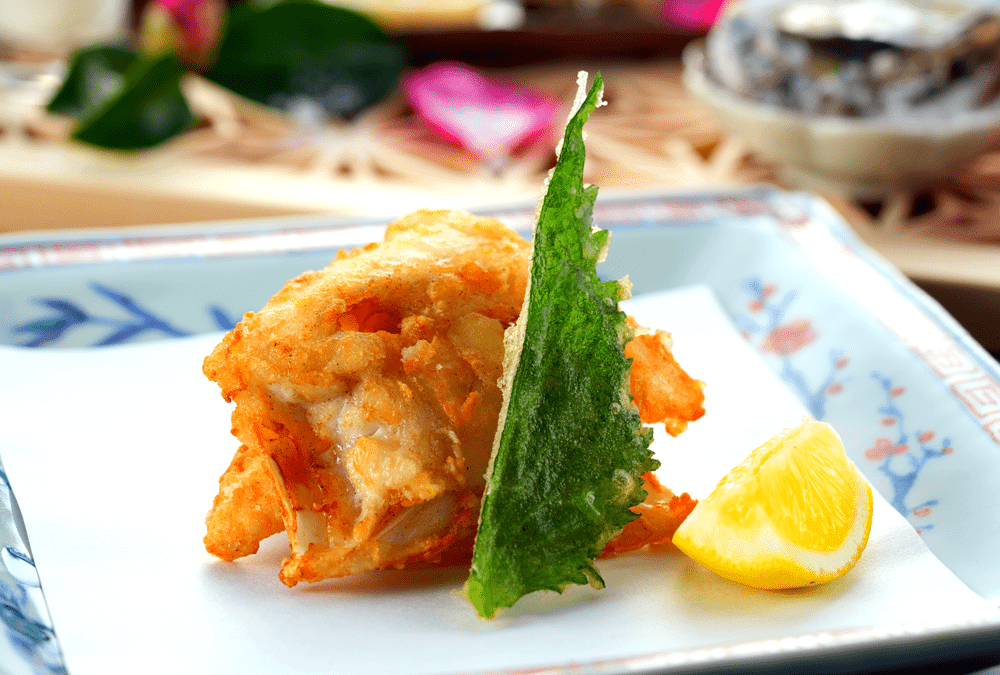 豪華創作会席料理の揚げ物