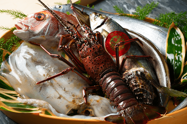 ふんだんな新鮮魚介